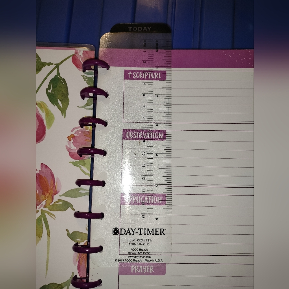 Floral Spiral PRAYER JOURNAL with Inspirational Quote - Picture 5 of 14